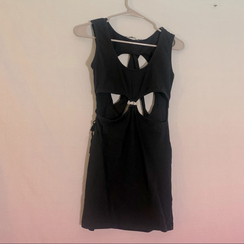 Cut out black little black dress